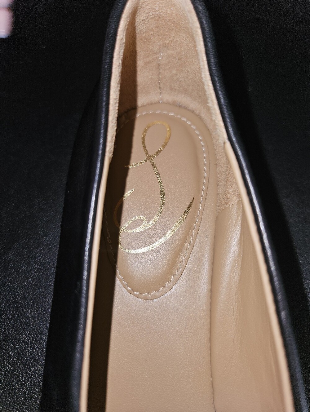 Sam Edelman Janina Pointed Toe Black Glove Fit Leather Flats Size 8.5 - Picture 6 of 9